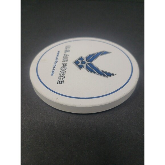 Coasters U.S. Air Force Logo Hot Cold Drinks Blue White Set of Two Foam Back - Picture 12 of 16
